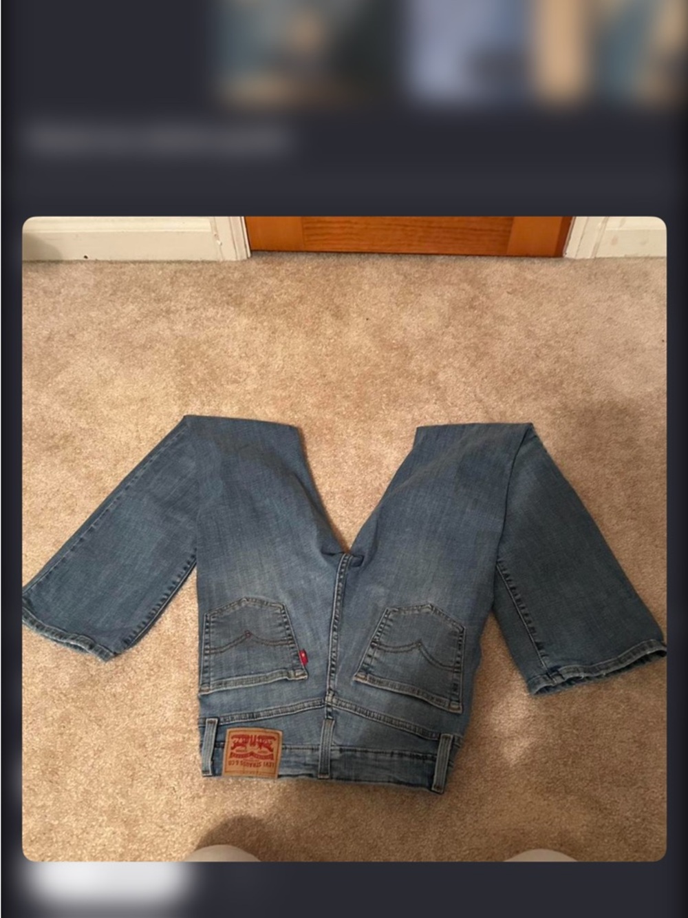 Levi's Blue Flare Jeans - Medium Wash
